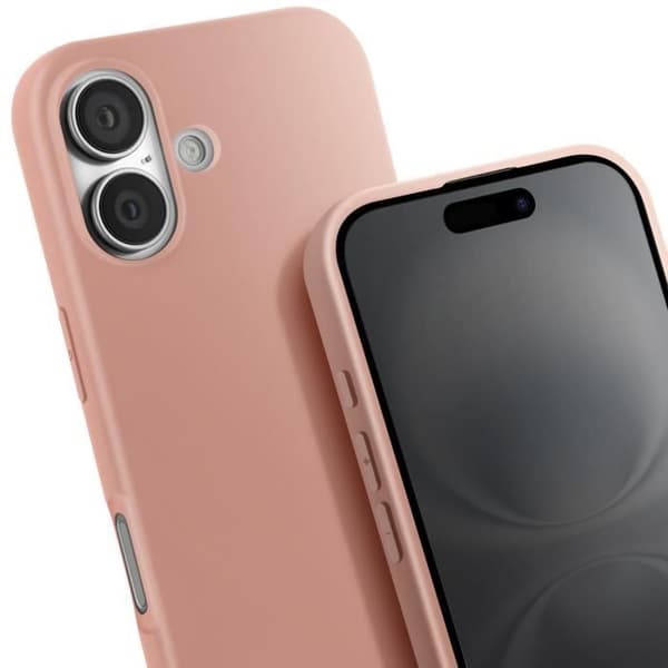 Coque - Snor - iPhone 16 Plus - Semi Rigid - Soft Touch - Justerbart snor Rosa