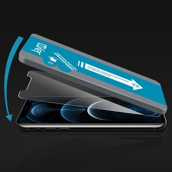 Filmp Protector - Jaym - iPhone 12 / 12 Pro - Härdat Glas 9H - Transparent - Hög Kvalitet Transparent