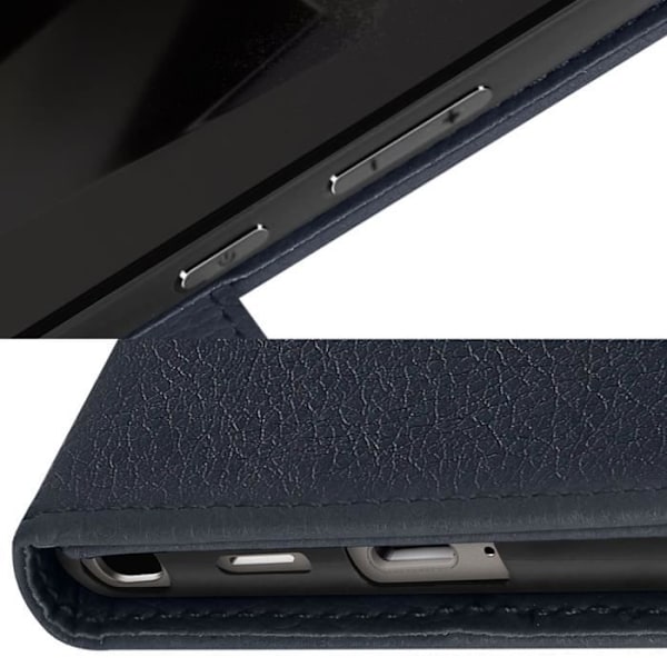 Etui til Samsung Galaxy S24 Ultra - AVIZAR - Chesterfield Series - Pung og videoholder - Blå Blå