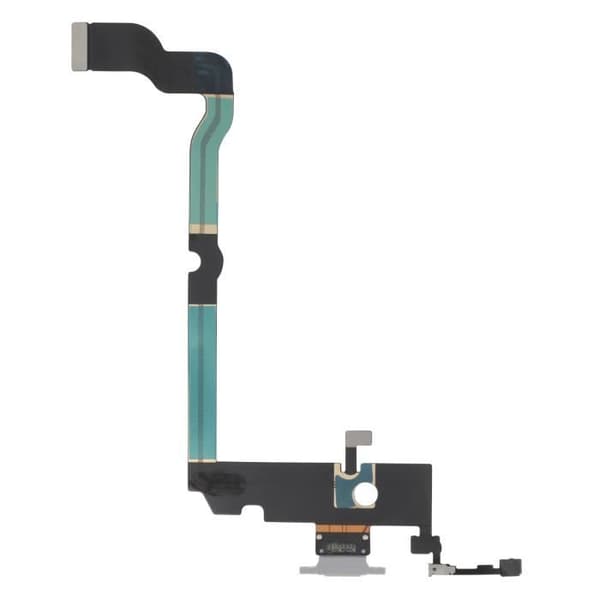 Ladeconnector - AVIZAR - iPhone XS Max - Sølv - Kablet - CE- og RoHS-kompatibel Grå