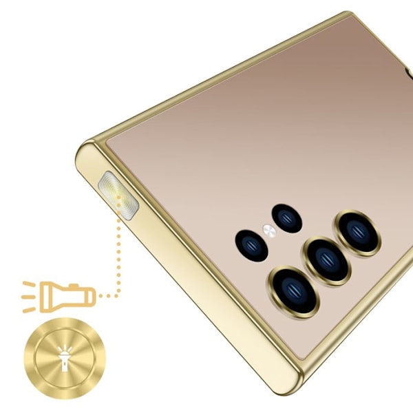 Mobiltelefon med knappar 2,01 tum Dubbel SIM Stil Linje Guld