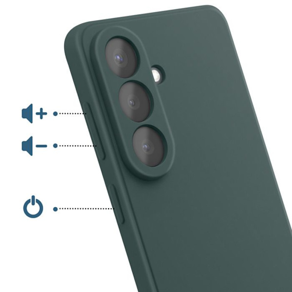 Silicone Soft-Touch-skal för Galaxy S26 i grangrön Grön