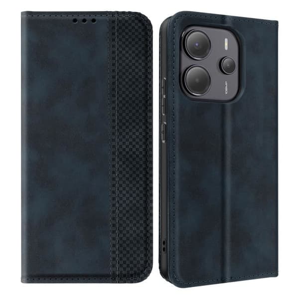 Mobilfodral - AVIZAR - Xiaomi Redmi Note 14 4G - Plånbok - Videostöd - Nattblå Blå