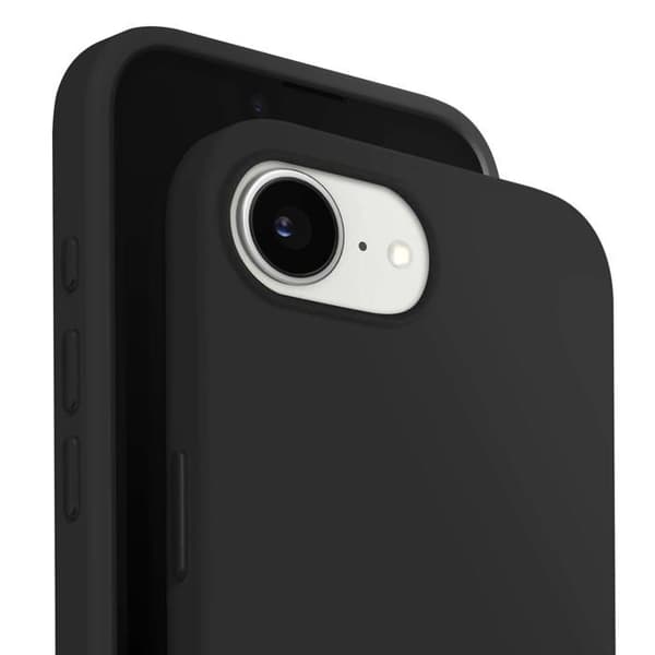 MagSafe cover til iPhone 17e i blødt og holdbart mat silikone MW sort Svart
