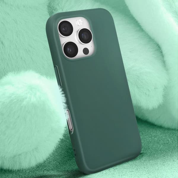 Hölster för iPhone 16 Pro Max Semi-stumt Soft-touch Anti-spår Mörkgrön Grön