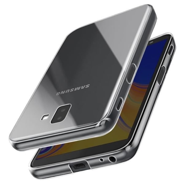 Täckskal för Samsung Galaxy J6 Plus Silikon Mjuk Design Tunn Lätt Transparent Transparent
