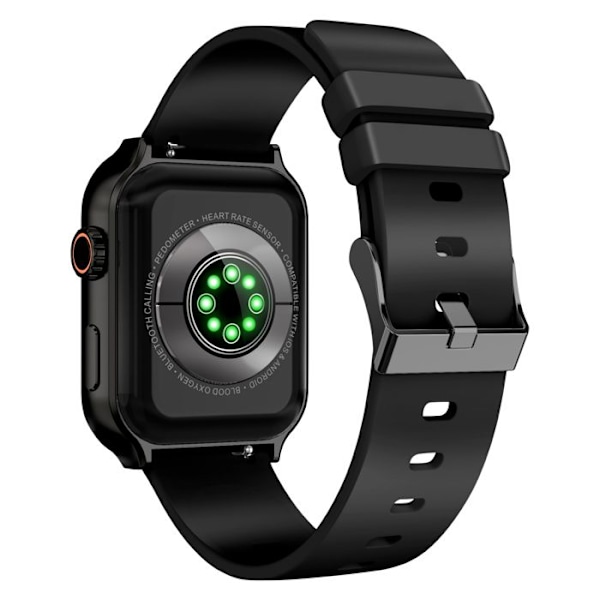 Bluetooth-smartwatch med sportsopfølgning og hændsfri opkald Akashi Sort Svart