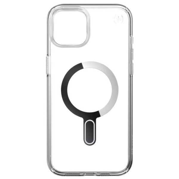 MagSafe Fodral för iPhone 15 Plus Presidio Perfect Clear Clicklock Speck Silver Transparent