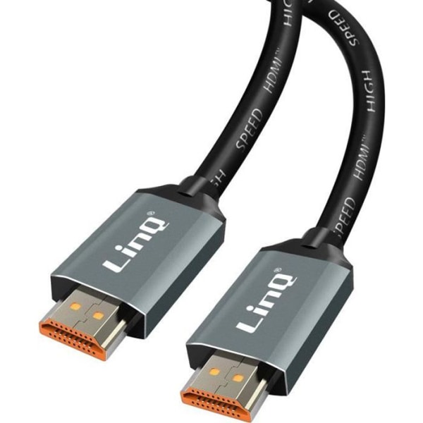 HDMI 2.1 8K 120Hz Ultra HD-kabel med Ethernet-længde 1,5 m HD-8K15 LinQ Sort
