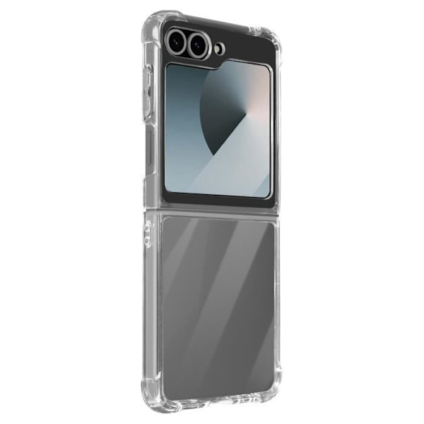 Suojakuori Samsung Galaxy Z Flip 6:lle - AVIZAR - Iskunkestävät joustavat vahvistetut kulmat - Läpinäkyvä Transparent