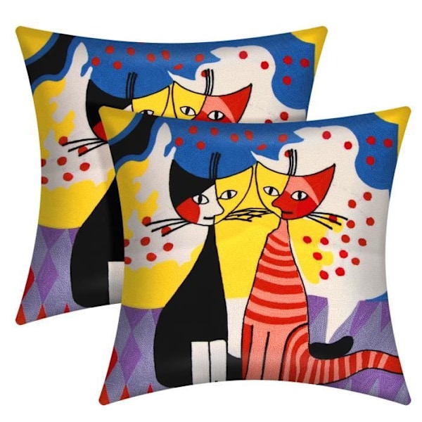 2 kpl 45x45 cm Brodeerattuja Tyynynpäällisiä Art Liora Flerfärgad