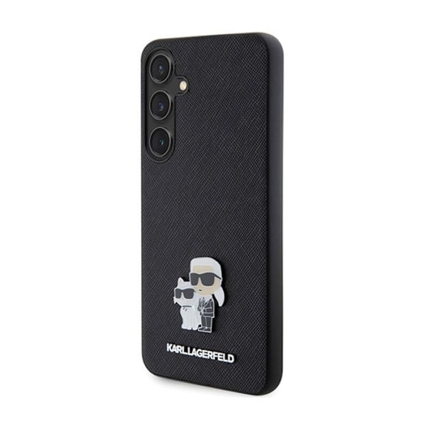 Telefoncover - Karl Lagerfeld - Samsung Galaxy S24 - Sort - Saffiano - Beskyttelse mod ridser/brud svart