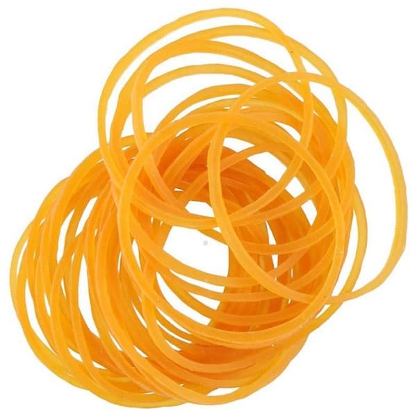 Gummiband - TOPWRITE - Pack om 200 - Ultra-resistenta - Flexibla - Brun färg Brun