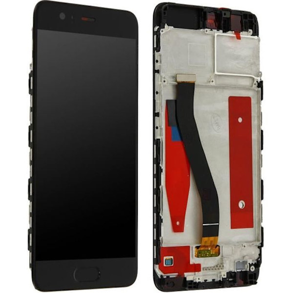 Alkuperäinen Täydellinen LCD-näytön vaihto Huawei P10 - Musta Svart