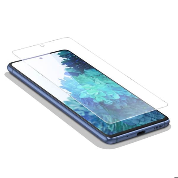 Härdat Glas för Samsung Galaxy S20 FE Hårdhet 9H Stötsäker Mayaxess Transparent Vit