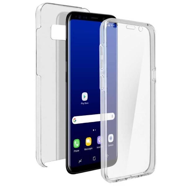 Galaxy S8 suojakuori - AVIZAR - Läpinäkyvä - Silikoni + Polykarbonaatti - Erittäin ohut ja kevyt Transparent