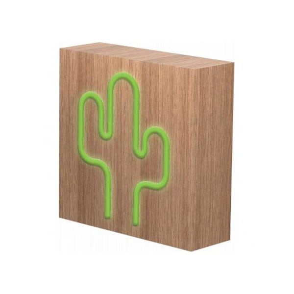 Bluetooth højttaler - BIGBEN INTERACTIVE - Neon Cactus - Størrelse S - 9W - Bluetooth 4.1 Træ
