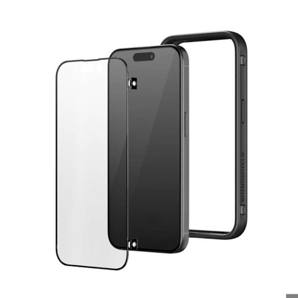 Pack Gamer til iPhone 16 Skærmbeskyttelse / Bumper Cover Rhinobuff Rhinoshield Sort Svart