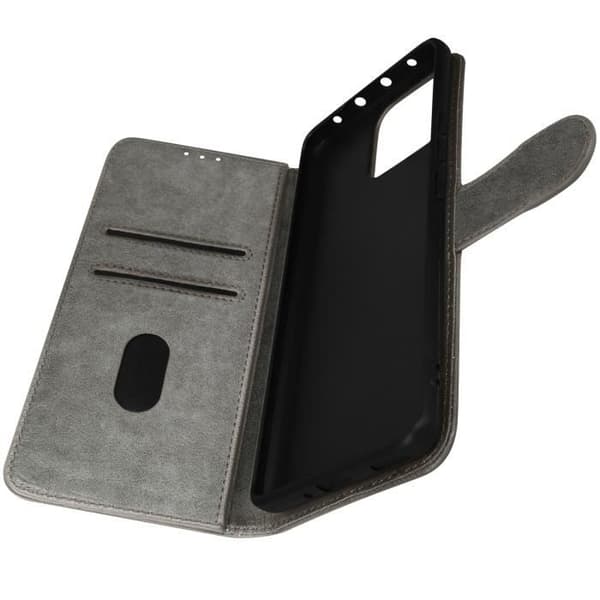Cover til Xiaomi 13 - AVIZAR - Chesterfield - Kortopbevaring - Videounderstøttelse - Grå Grå