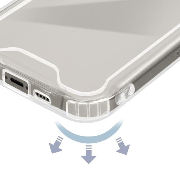 Cover til iPhone 15 Pro - AVIZAR - Stiv - Stødabsorberende - Gennemsigtig - Moderne Vit