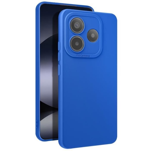 Skyddsskal för Xiaomi Redmi Note 14 5G Mjuk silikon Kamerablock Skydd Blå Blå