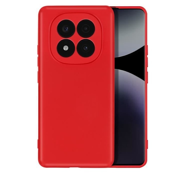 Coque til Xiaomi Redmi Note 14 Pro og 14 Pro Plus Silikone Soft-Touch Rød Röd