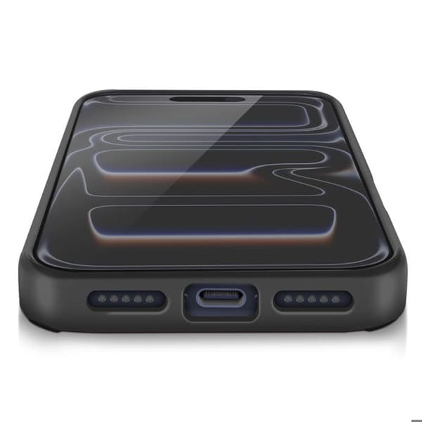 Coque Ring - AVIZAR - iPhone 17 Pro Max - Sort - 360° roterende ring - Magnetisk fastgørelse Svart