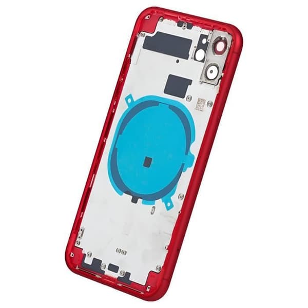 Chassi iPhone 11 - AVIZAR - Röd - Ersättning Bakglas - Hög Kvalitet - Kvalitetskontroll Röd