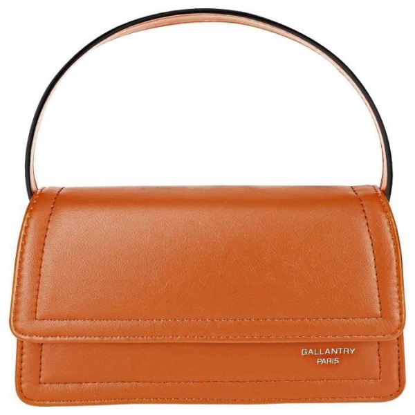 Crossbody handväska i konstläder - Gallantry - Brun - Liten väska med fack och innerficka kastanj