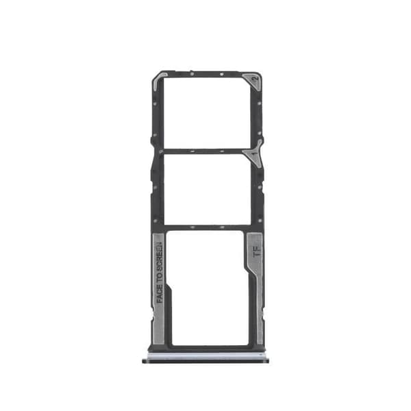 SIM-kortsfack - Xiaomi - Redmi A3 - Dual Nano SIM - Micro-SD - Svart Svart