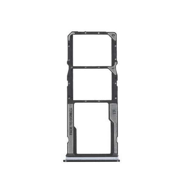 SIM-kortskuffe - Xiaomi - Redmi A3 - Dual Nano SIM - Micro-SD - Sort Svart