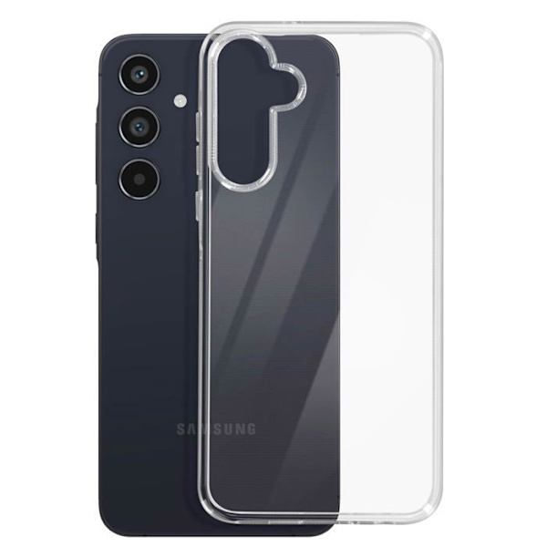 Etui til Samsung Galaxy A55 - MAYAXESS - Blød silikone - Sort - Anti-ridse og stødsikker beskyttelse Svart