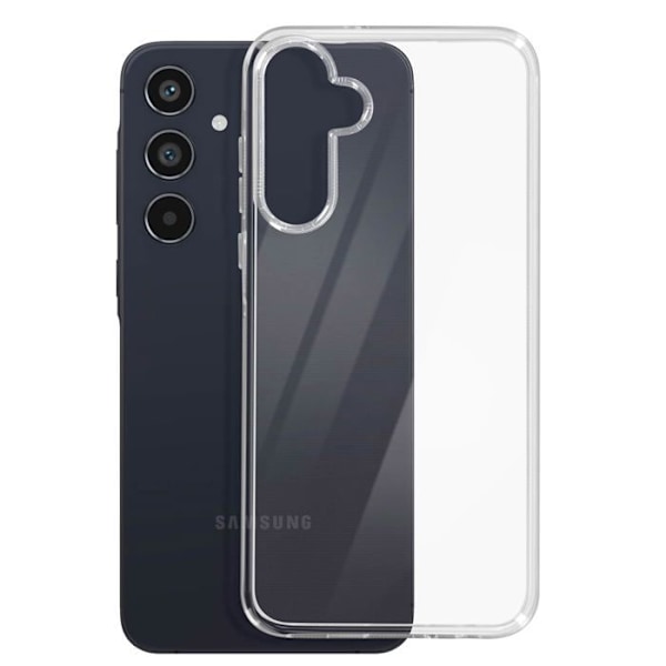 Fodral till Samsung Galaxy A55 - MAYAXESS - Mjukt silikon - Svart - Anti-repa och stötsäkert skydd Svart