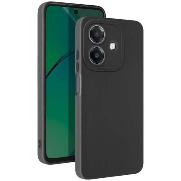 Coque til Oppo A40 Silikone Mat Kamera Blok Beskyttet Sort Svart