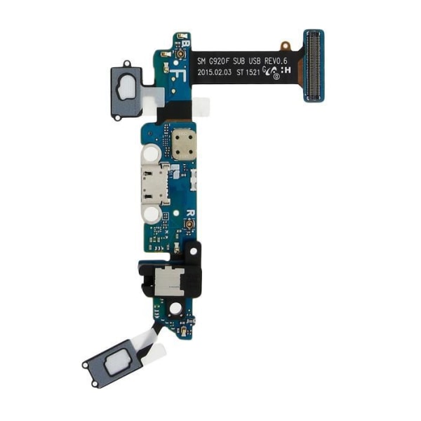 Galaxy S6 mikro-USB ladestik med mikrofon, stik, central knap