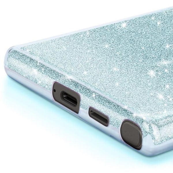 Coque Paillette til Samsung Galaxy S24 Ultra Ultra tynd Silikone Blå Blå
