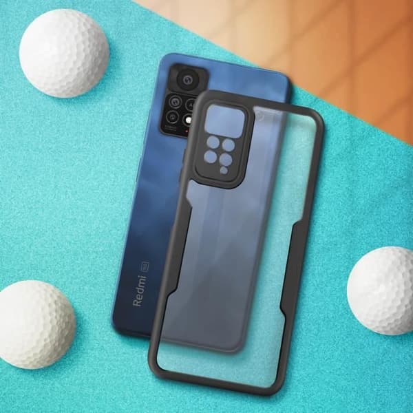 Coque integreret - AVIZAR - Xiaomi Redmi Note 11 Pro - Plexiglas - Polymer - Optimal beskyttelse Svart