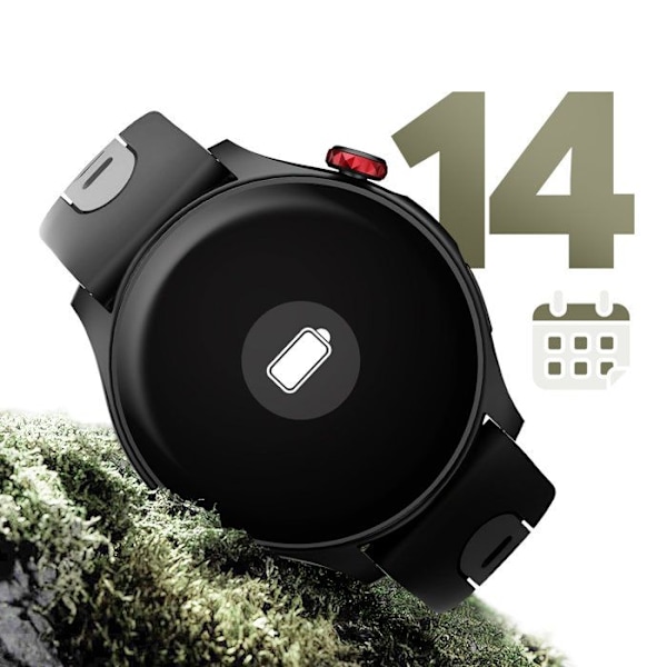Sports Smartwatch med Sundhedsovervågning Bluetooth Opkald Vandtæt 30m myPhone Sort Svart