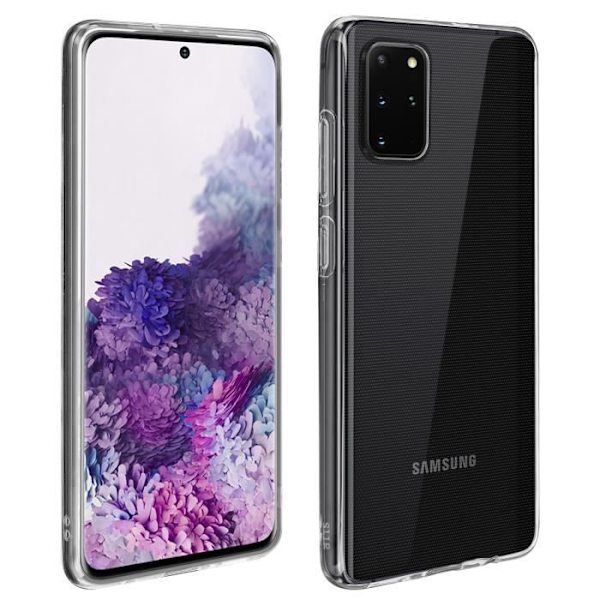 Kotelo Samsung Galaxy S20 Plus pehmeälle ja läpinäkyvälle karkaistulle lasikalvolle, 9H Kovuus