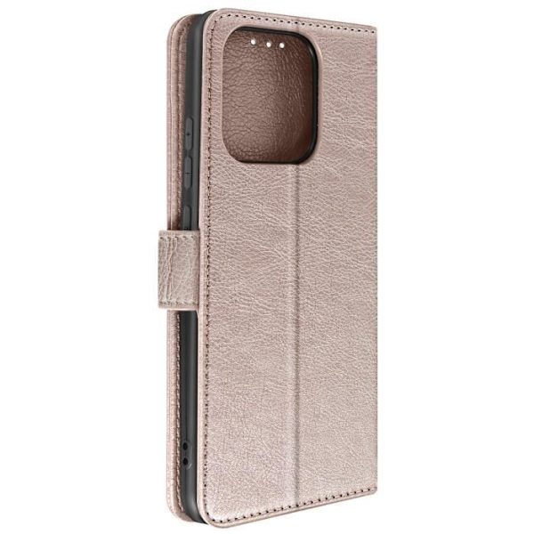 Fodral till Xiaomi Redmi 12C - AVIZAR - Chesterfield - Rosa - Korthållare - Videostöd Rosa