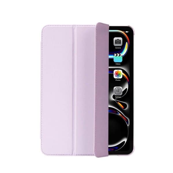 iPad 13 M4 / M5 Etui med Foldestøtte Slim Design Tekstureret Decoded Lavendel Violett