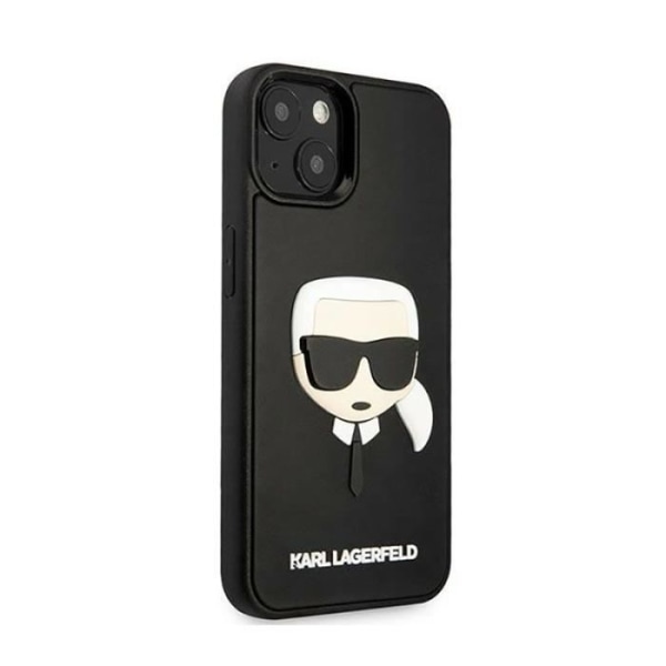 Karl Lagerfeld 3D gummi Karl-39s hoved - etui til iPhone 14 (sort) - 3666339086442