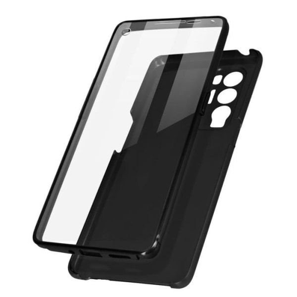 Oppo Find X3 Neo Hard Back och Soft Front Case - svart Svart
