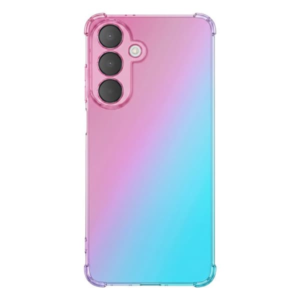 Cover til Galaxy A27 med Forstærkede Hjørner, Translucent Gradient Effekt i Rosa / Blå rosa och blå