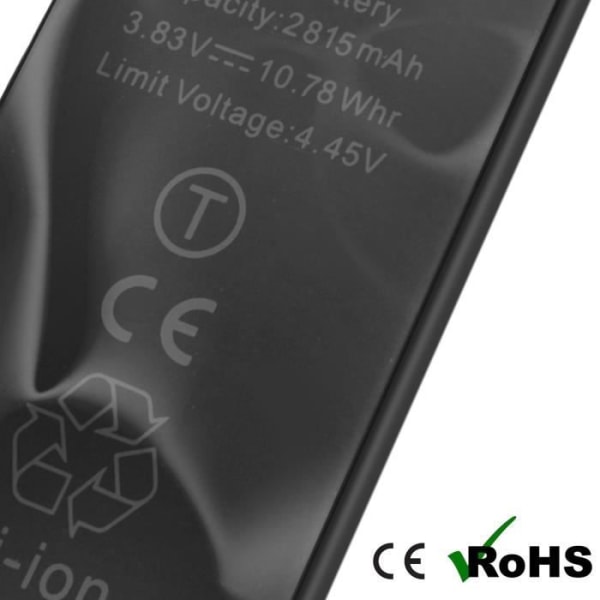 Batteri til Apple iPhone 12 og 12 Pro 2815mAh - AVIZAR - BAT-COMP-IP12 - Sort - Lithium Ion - 3,85 V Svart