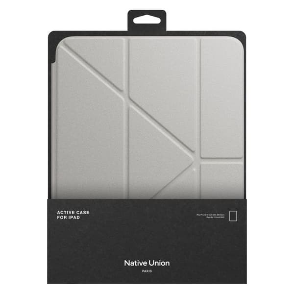 Fodral för iPad Pro 11" / Air 11 - NATIVE UNION - Active Folio - 360° skydd - Stöd för Apple Pencil - Design 4-i-1 Grå