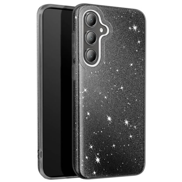 Coque Paillette til Samsung Galaxy S24 FE Ultra Tynd Silikone Sort Svart