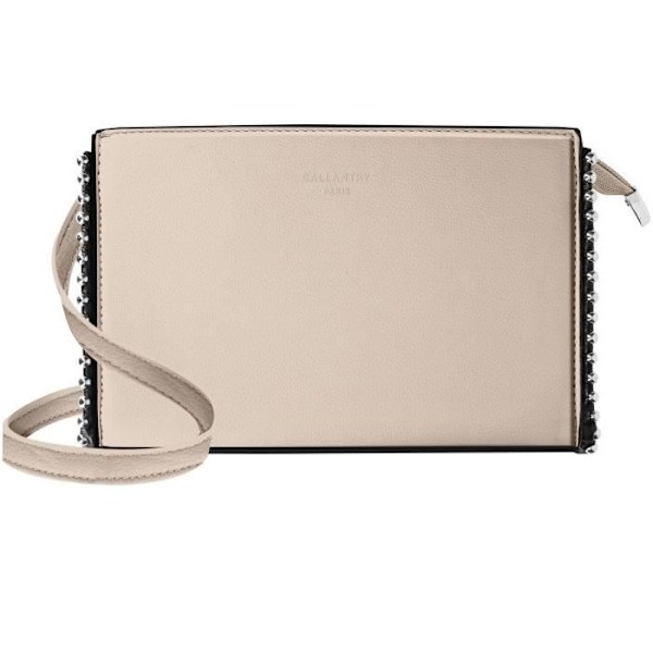 Axelväska - GALLANTRY - Lovely Studded - Beige - Syntet - Dragkedja - Kornformad Beige