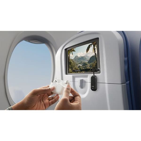 Bluetooth Audio Adapter med 3.5mm Jack Stik Model AirFly Pro 2 Twelve South Sort Transparent