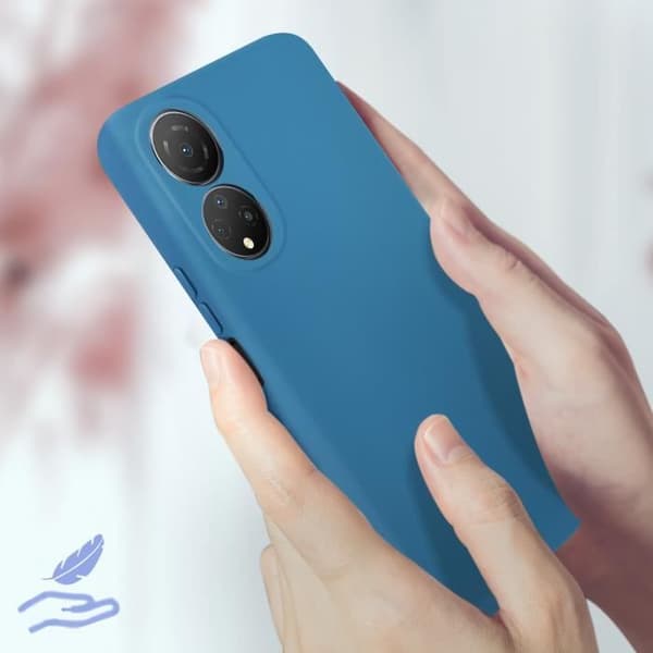 Coque - Honor - X7 - Silikon Semi-hård - Stötskydd - Soft-touch Ytfinish Blå
